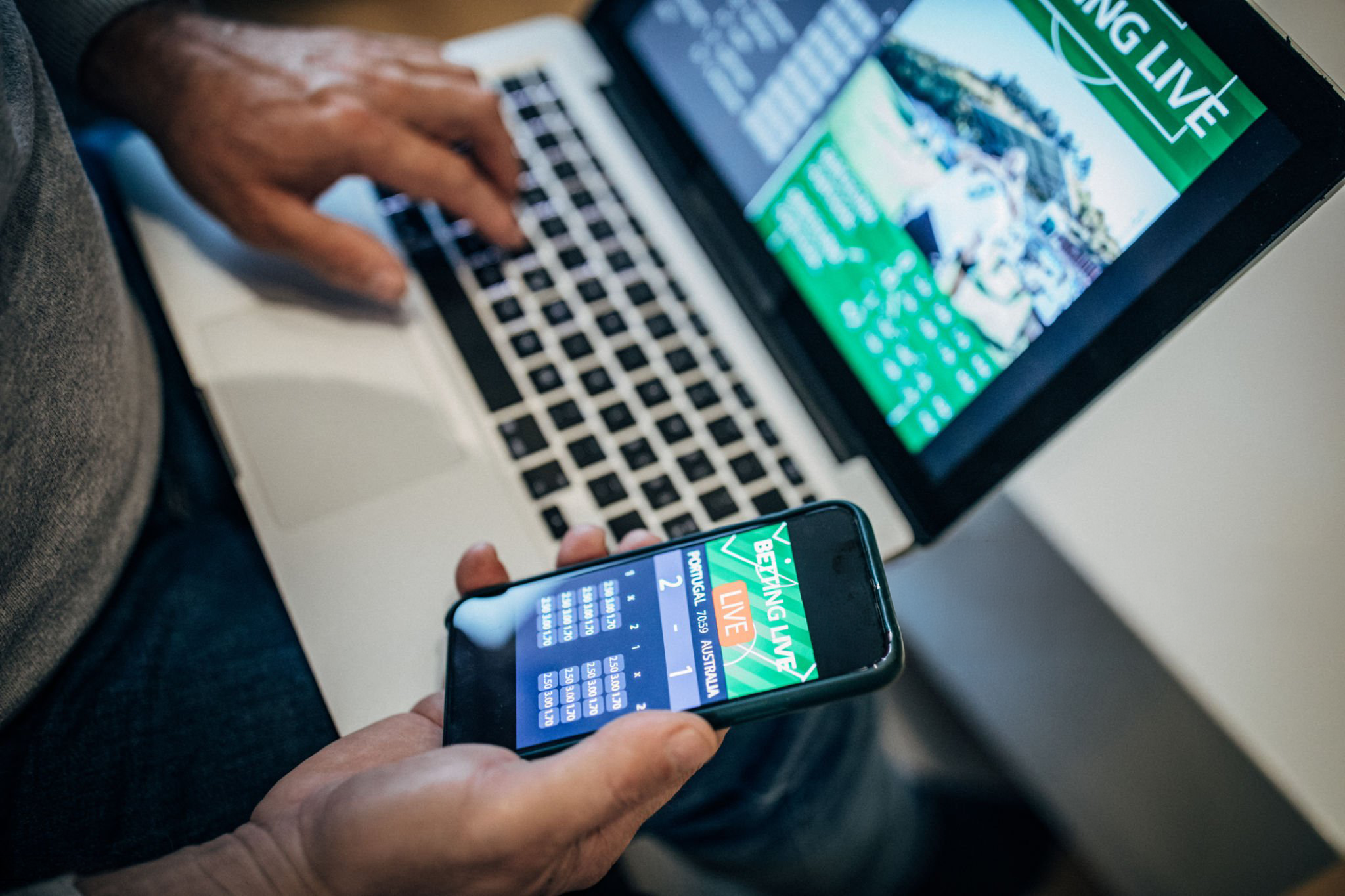 Eventos ao vivo no telemóvel